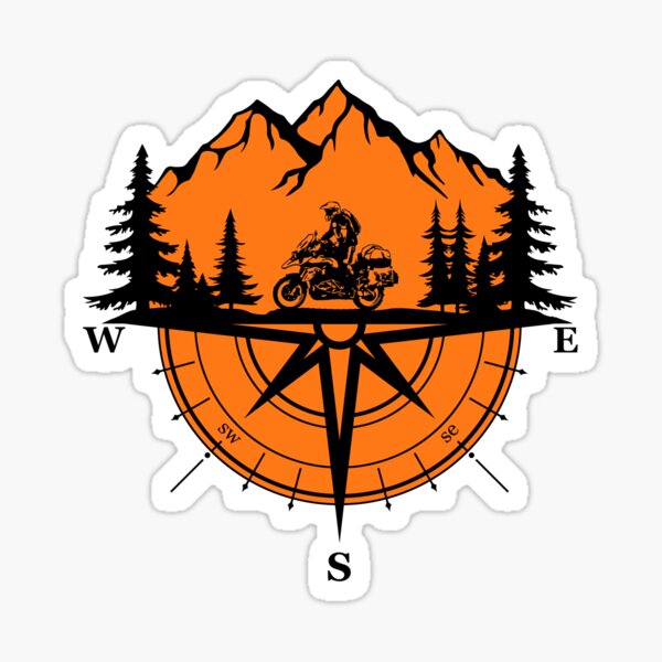 Item preview, Adventure GS Motorbike Funny Mountain Adventure Motorcycle Rider Compass Explore designed and sold by Vrabis.
