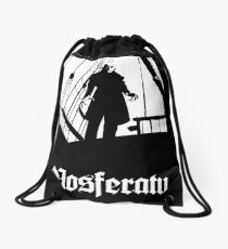 Nosferatu black Drawstring Bag