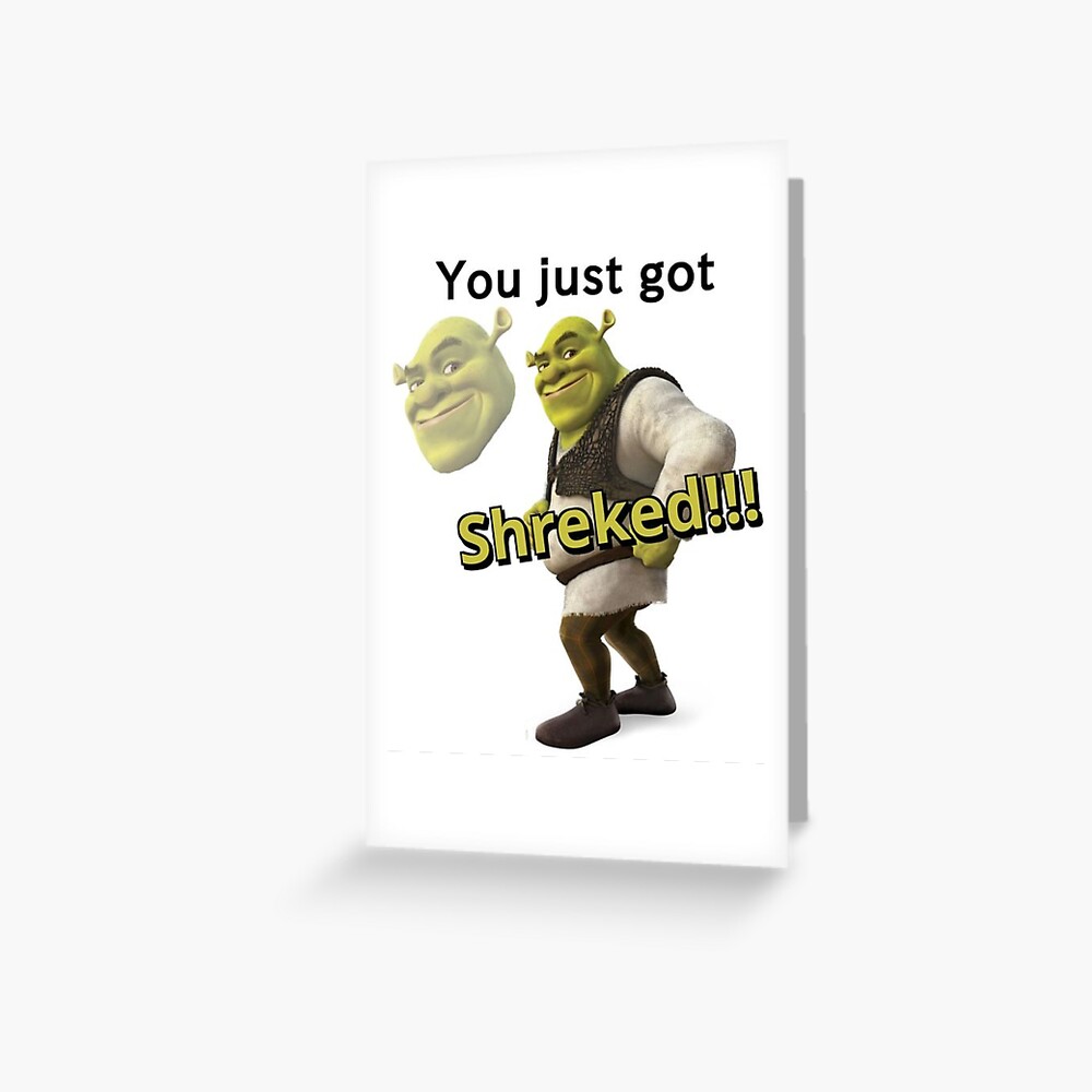 Shrek Meme Greeting Card for Sale by danimora