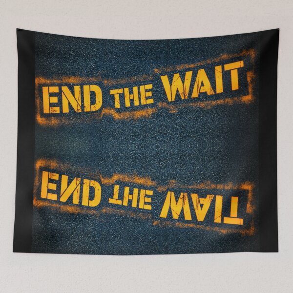 Item preview, End the Wait Mirror - Bold Urban Words on the Street designed and sold by gphotobox.