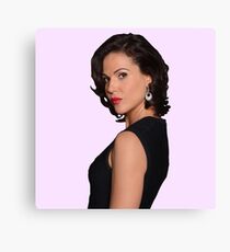 Lana Parrilla Pink Background Canvas Print