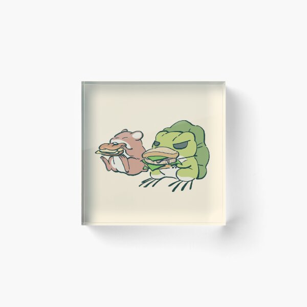 Item preview, I draw traveling frog and mouse eating their meal / tabi kaeru designed and sold by RansRoom.