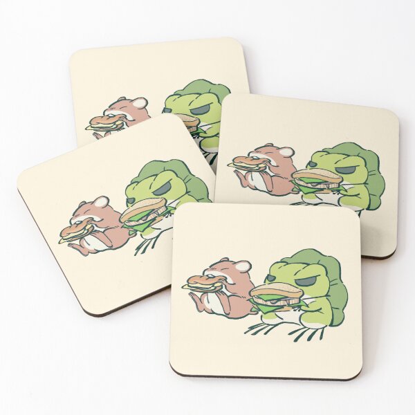 Item preview, I draw traveling frog and mouse eating their meal / tabi kaeru designed and sold by RansRoom.