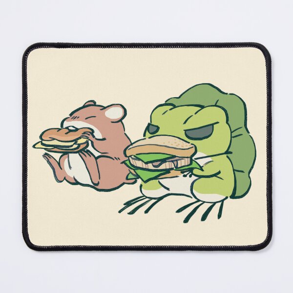 Item preview, I draw traveling frog and mouse eating their meal / tabi kaeru designed and sold by RansRoom.