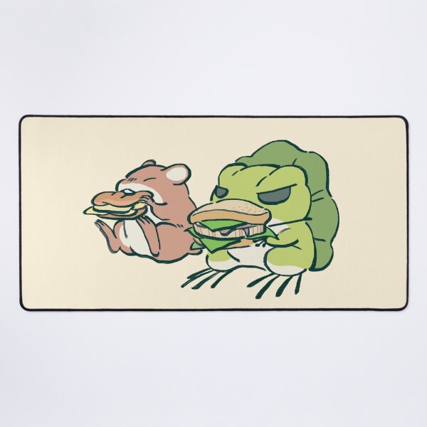 Item preview, I draw traveling frog and mouse eating their meal / tabi kaeru designed and sold by RansRoom.