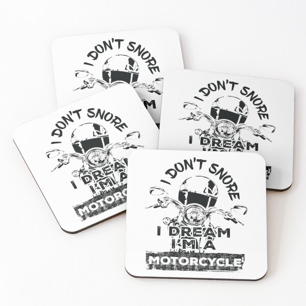 Item preview, I don't snore I dream I'm a motorcycle - Black designed and sold by F440.