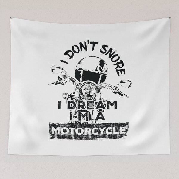 Item preview, I don't snore I dream I'm a motorcycle - Black designed and sold by F440.