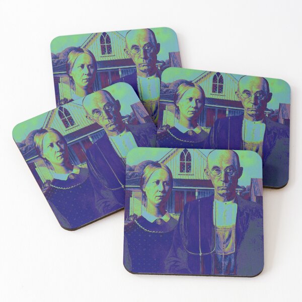 Item preview, Grant Wood's American Gothic (1930) famous painting remix  designed and sold by WeGotThat.