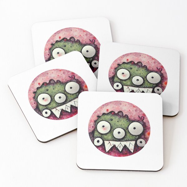 Item preview, Cute Funny Watercolor Happy Monster designed and sold by pixelista.
