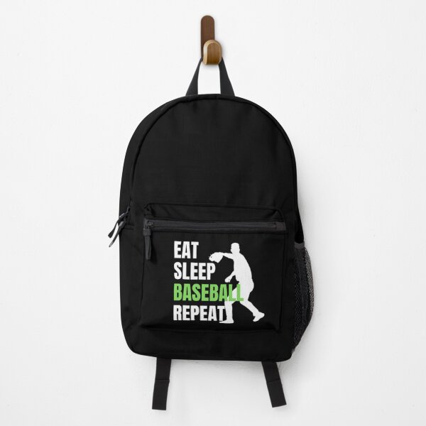 Item preview, Eat Sleep Baseball Repeat - White Green 1 designed and sold by GymWearDepot.