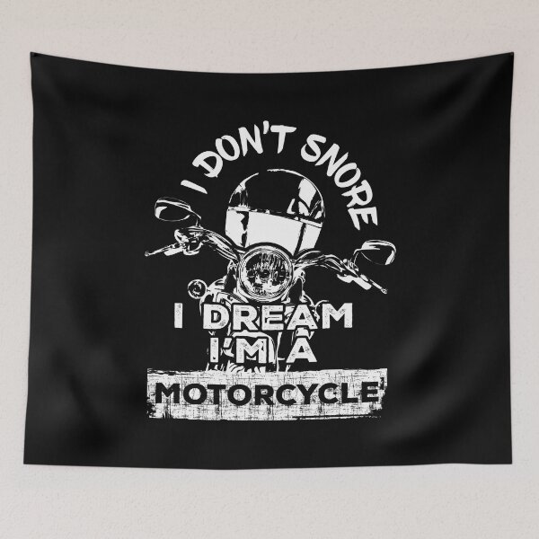 Item preview, I don't snore I dream I'm a motorcycle - White designed and sold by F440.