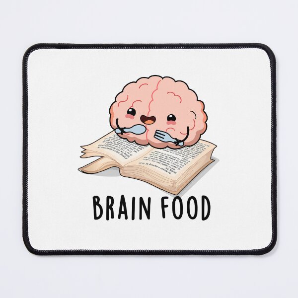 Item preview, Brain Food Funny Anatomy Puns designed and sold by punnybone.