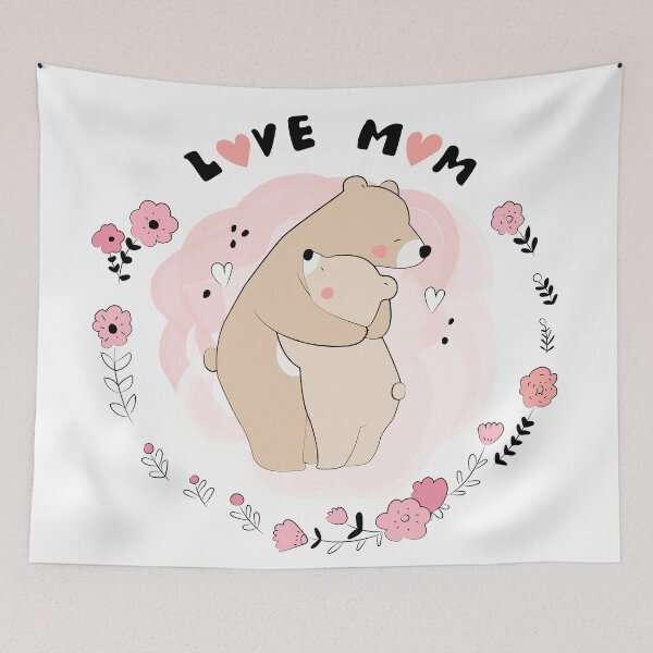 Item preview, i love mom illustration designed and sold by Alexey Medvedev.