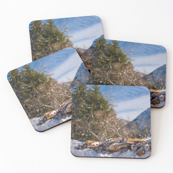Item preview, Snowy Logs Near Erto, Italy designed and sold by jojobob.