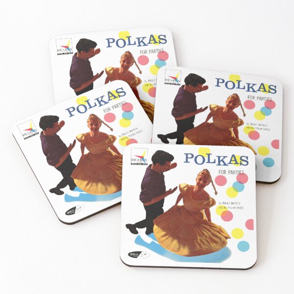 Item preview, POLKAS FOR PARTIES - RECORD SLEEVE designed and sold by ThrowbackAds.