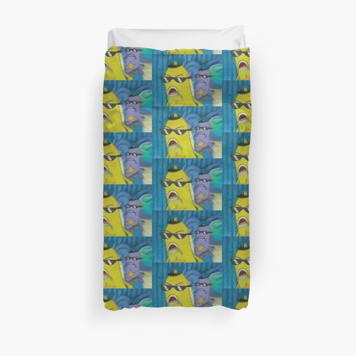 Spongebob Cops Police Meme Duvet Covers By Grufalo Redbubble