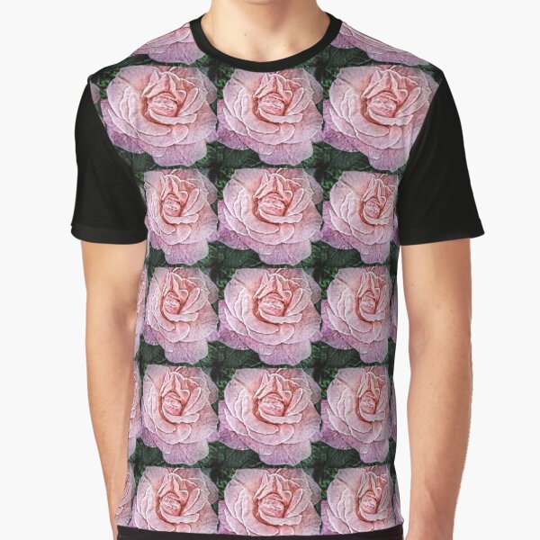 Pink Flower - Cracked Pink Rose Photography - Gift for Grandma Graphic T-Shirt