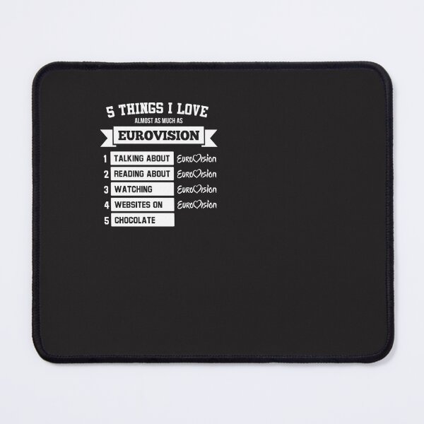 Item preview, Things I Love Almost As Much As Eurovision E designed and sold by kocoaifi.