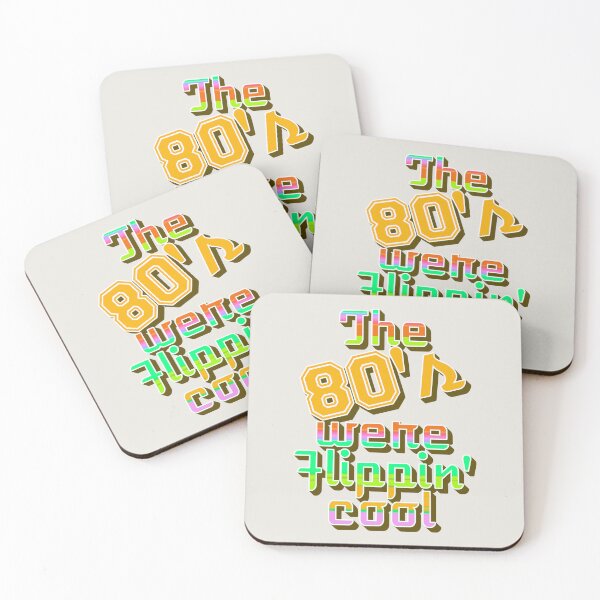 Item preview, The 80's Were Flippin' Cool, Colorful Retro Style Design designed and sold by TrulyEpoque.