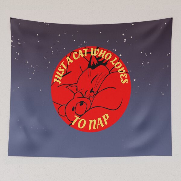 Item preview, Just A Cat Who Loves To Nap designed and sold by McThingummy.