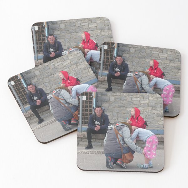 Item preview, You Lookin' at me? Holidaymakers enjoying the Lyme Regis seafront designed and sold by JonDelorme.