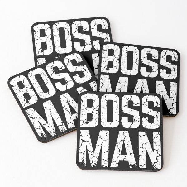 Item preview, BOSS MAN distressed 3 designed and sold by KingsManKind.