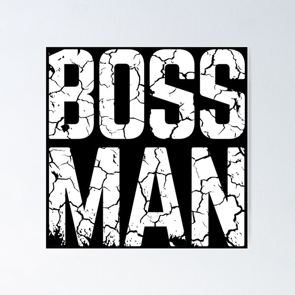 Item preview, BOSS MAN distressed 3 designed and sold by KingsManKind.