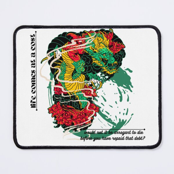 Item preview, green japanese dragon designed and sold by hedoniism-shop.