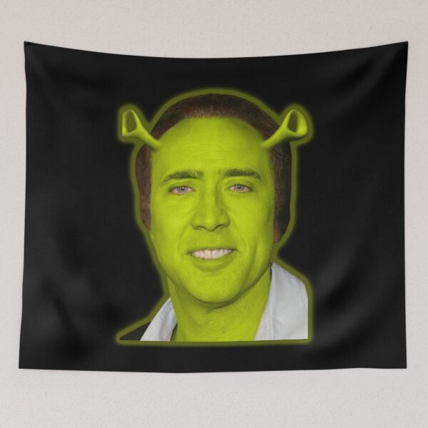 Item preview, Nicolas Shrek Cage - Nicholas Cage - Nick Cage - Nic Cage  designed and sold by PAFDesign.