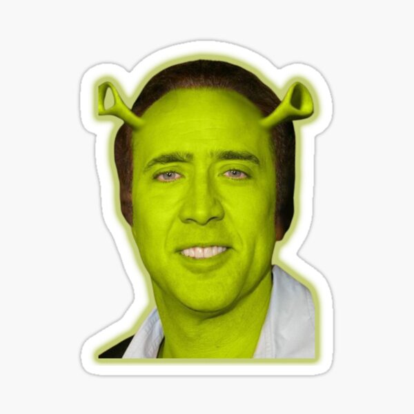 Item preview, Nicolas Shrek Cage - Nicholas Cage - Nick Cage - Nic Cage  designed and sold by PAFDesign.