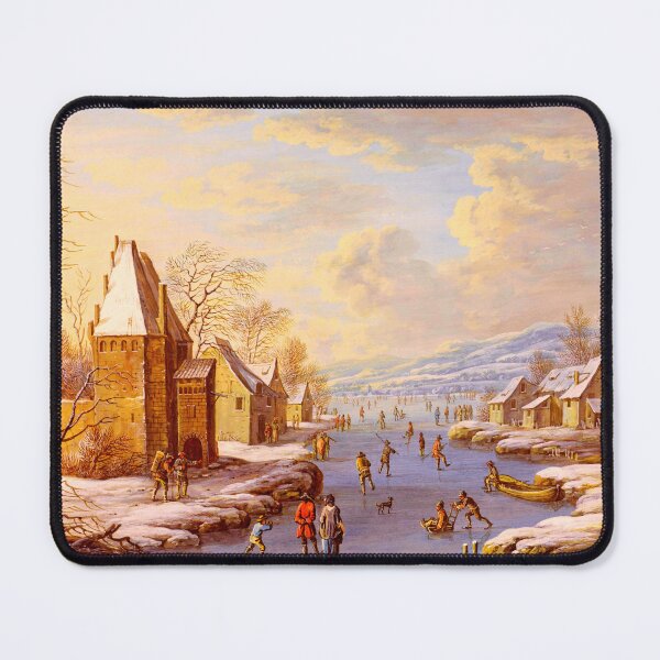 Item preview, Vibrant Winter sunny snowy city illustration designed and sold by Delightandarts.