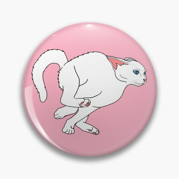 Item preview, Running Hyper White Cat designed and sold by Deborah Camp.