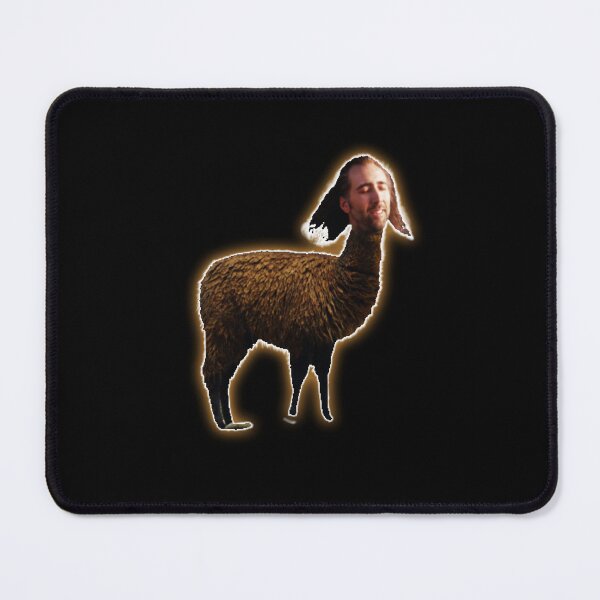 Item preview, Nicolas Cage as Llama - Nicholas Cage - Nick Cage - Nic Cage designed and sold by PAFDesign.