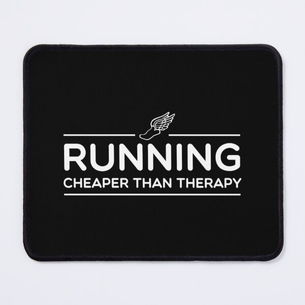 Item preview, Running Cheaper Than Therapy Fitted T-Shirt designed and sold by felyn3gloria.