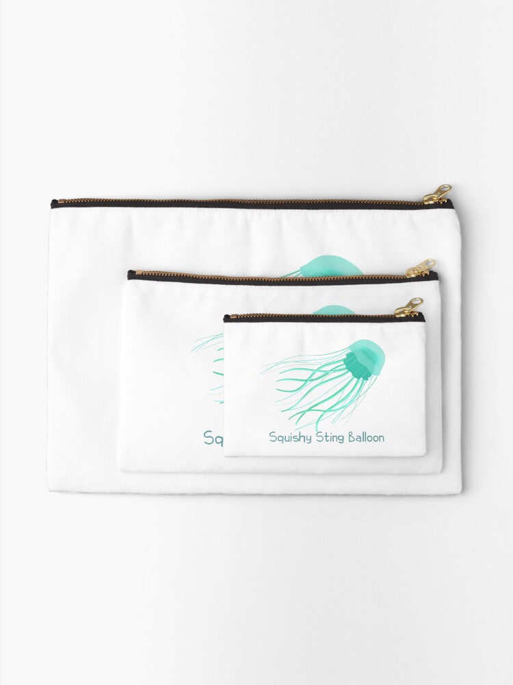 Thumbnail 2 of 4, Zipper Pouch, Squishy Sting Balloon (Jellyfish) designed and sold by amoebasisters.