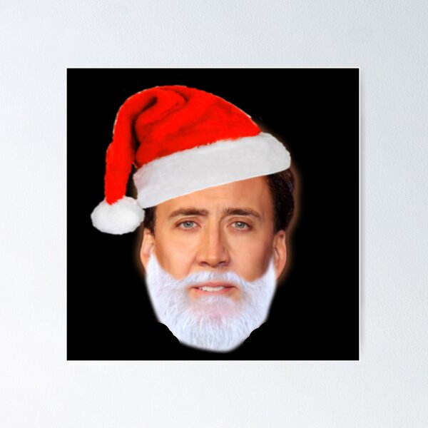 Item preview, Nicolas Cage as Santa - Nicholas Cage - Nick Cage - Nic Cage  designed and sold by PAFDesign.