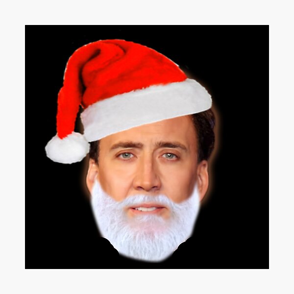 Item preview, Nicolas Cage as Santa - Nicholas Cage - Nick Cage - Nic Cage  designed and sold by PAFDesign.