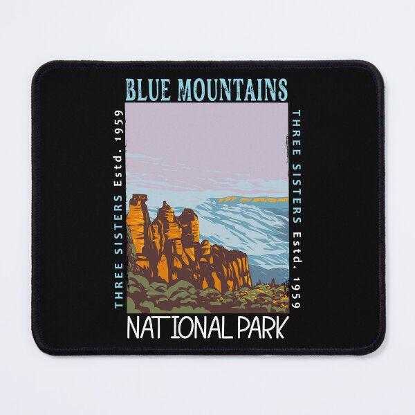 Item preview, Blue Mountains National Park Australia Three Sisters Distressed designed and sold by KrisSidDesigns.