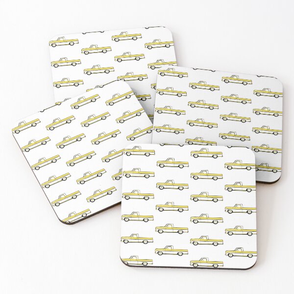 Item preview, Yellow & White Vintage F Truck designed and sold by MandyCarsArts.
