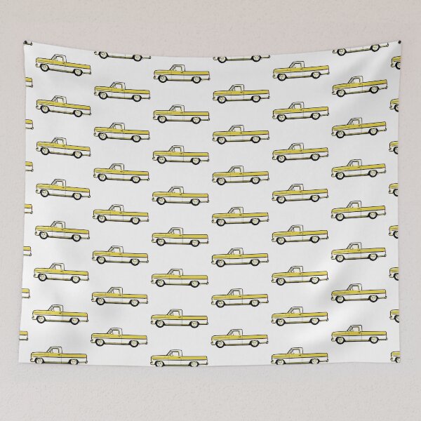 Item preview, Yellow & White Vintage F Truck designed and sold by MandyCarsArts.