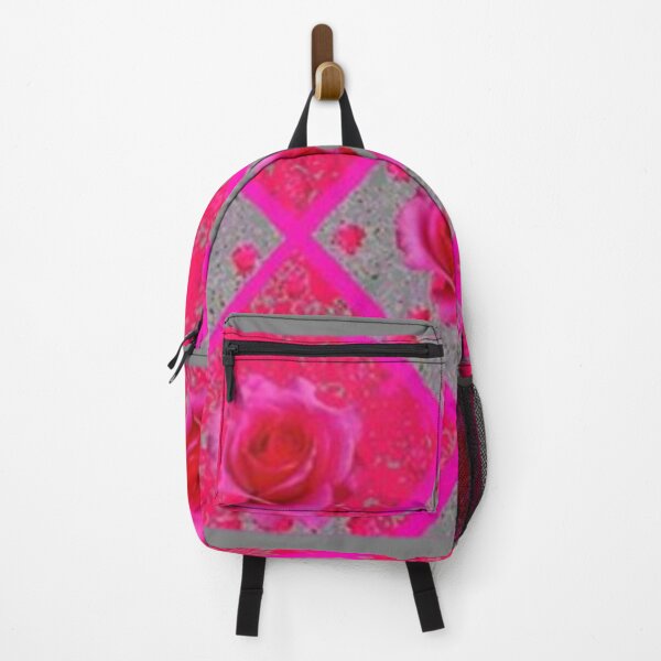 Item preview, FUCHSIA PINK GARDEN ROSE GREY PATTERN designed and sold by sharlesart.