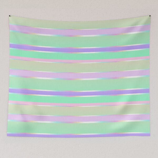 Item preview, Pastel color palette striped | breeze colors designed and sold by lausn.