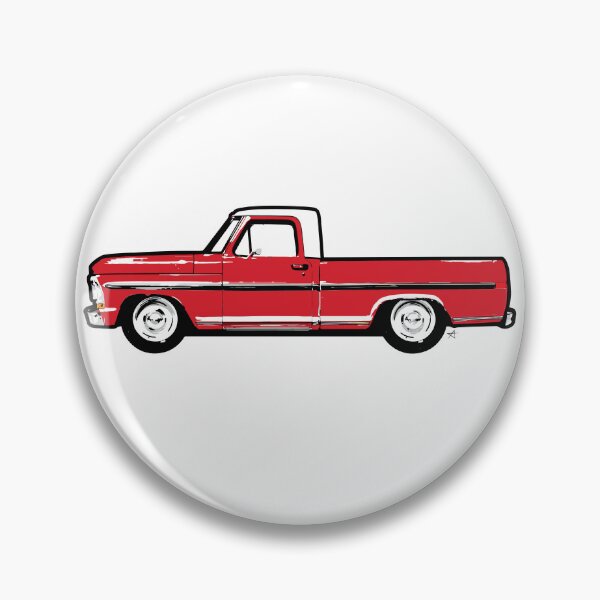 Item preview, Red Vintage F Truck designed and sold by MandyCarsArts.