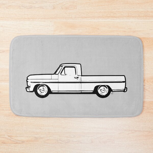 Item preview, White Vintage F Truck designed and sold by MandyCarsArts.