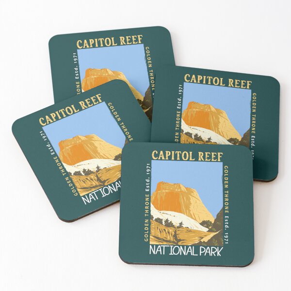 Item preview, Capitol Reef National Park Utah Golden Throne Distressed designed and sold by KrisSidDesigns.