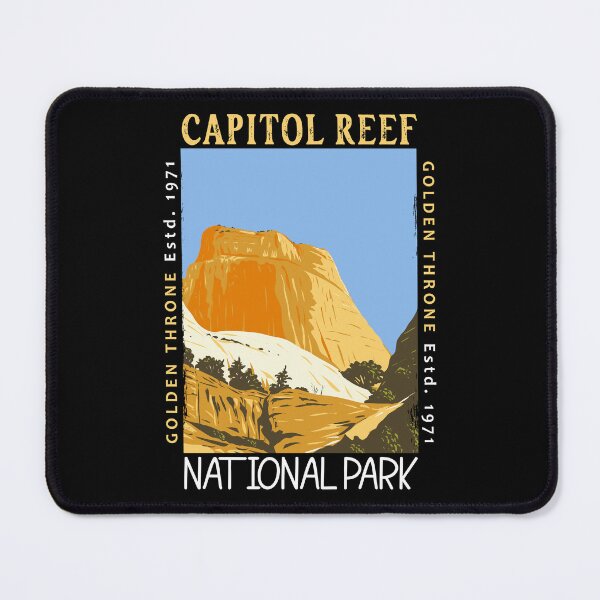 Item preview, Capitol Reef National Park Utah Golden Throne Distressed designed and sold by KrisSidDesigns.