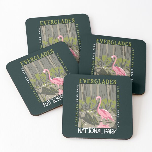 Item preview, Everglades National Park Florida Flamingo Distressed designed and sold by KrisSidDesigns.