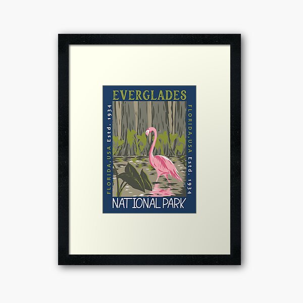 Item preview, Everglades National Park Florida Flamingo Distressed designed and sold by KrisSidDesigns.