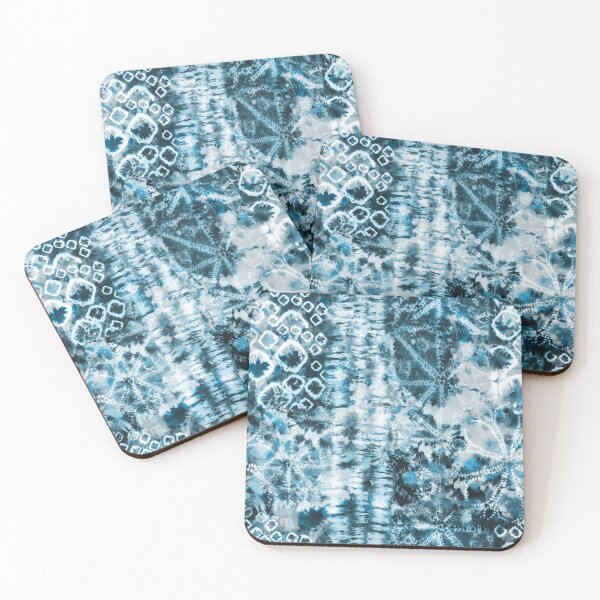 Artikelvorschau, Aqua Sommer Tie Dye Batik Wax Tie sterben Druck entworfen und verkauft von paperandfrill.