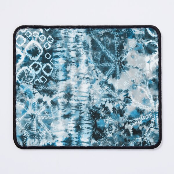 Item preview, Aqua Summer Tie Dye Batik Wax Tie Die Print designed and sold by paperandfrill.